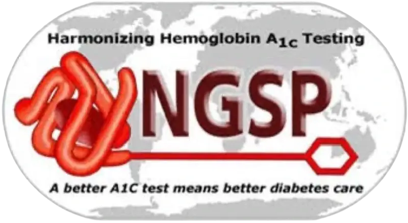 NGSP HbA1c standardization certification mark