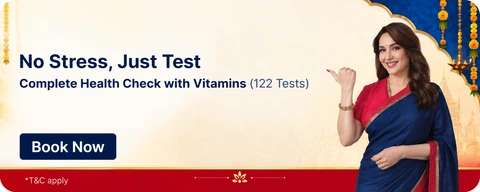 Special festive health checkup banner with free home sample collection