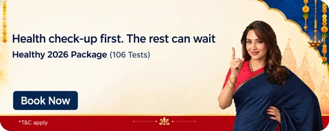Healthy 2026 festive preventive healthcare and diagnostic checkup banner