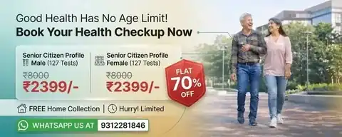 Senior citizen Thyrocare health profile packages banner