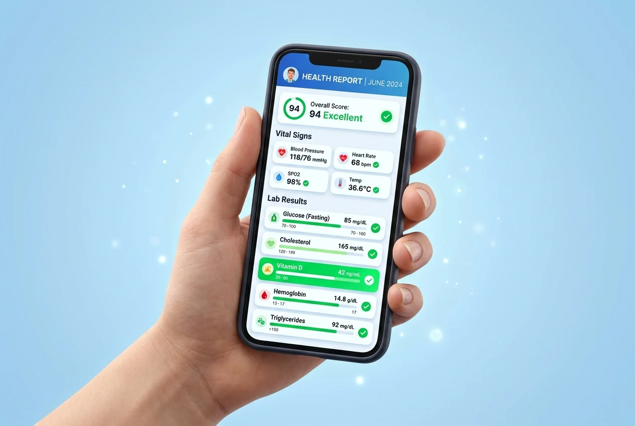 Smart digital reports mockups